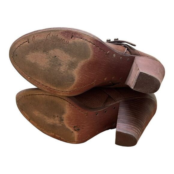 Sam Edelman Naharra Brown Leather Knee High Tall Heeled Boots Size 7.5 EUC - Picture 5 of 10